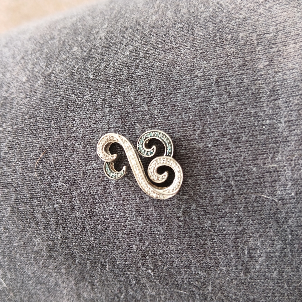 Black And White Diamond Pendant